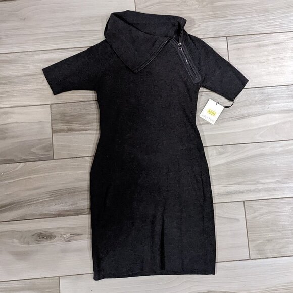 Calvin Klein Zip Neck Sweater Dress - Picture 1 of 3